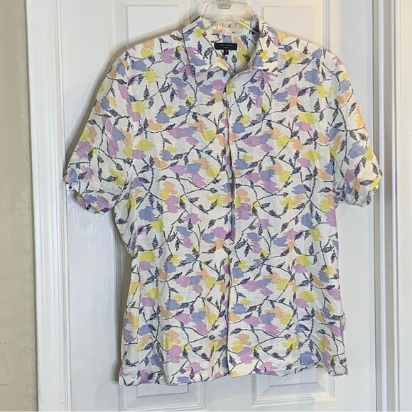 Ted Baker Hadrian Linen Shirt Size Large - Picture 6 of 13